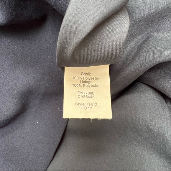 J. Crew Factory Navy Blue Flutter Sleeve Dress - Picture 7 of 8